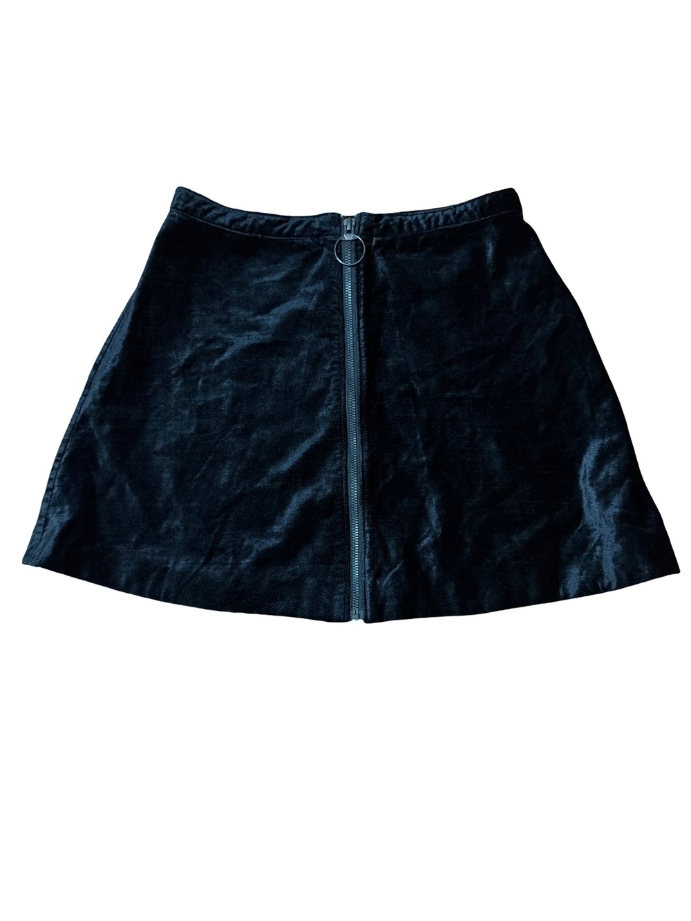 Free People Black Velvet Circle Skirt Size 26